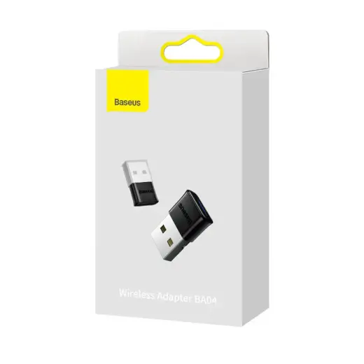 Baseus BA04 mini Bluetooth 5.0 adapteris USB uztvērējs datora raidītājs melns (ZJBA000001) Foto 1