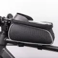Waterproof bike frame bag with shielded phone holder Model01black Фото num