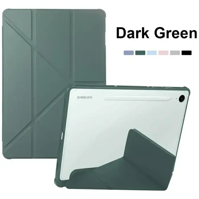 чехол с подставкой для Galaxy Tab S10 Ultra (X920/X926) зелёный