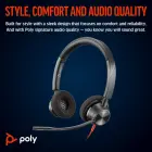 HP Poly Blackwire 3320 Stereo USB-C Headset +USB-C/A Adapter — Foto 3