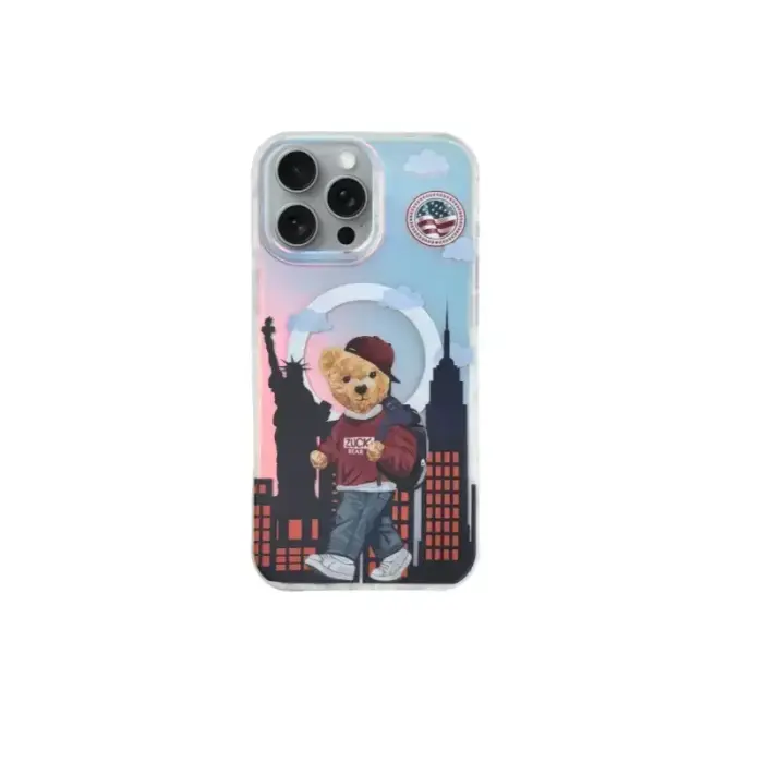 Zuck Bear Darnell maciņš ar MagSafe atbalstu telefonam iPhone 16 Pro New York TTT