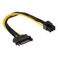 Adapter with cable Akyga AK-CA-30 SATA (m) | PCI-E 6 pin (f) 15cm Photo