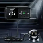 Wireless Bluetooth FM transmitter with charger Baseus S-16 (Overseas edition) - black Фото num