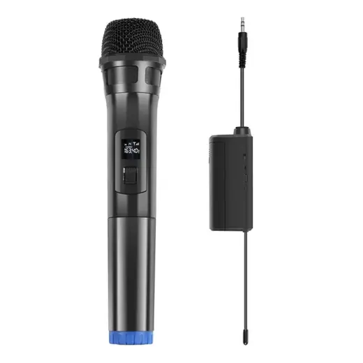 Wireless dynamic microphone UHF PULUZ PU628B 3.5mm (black) Photo