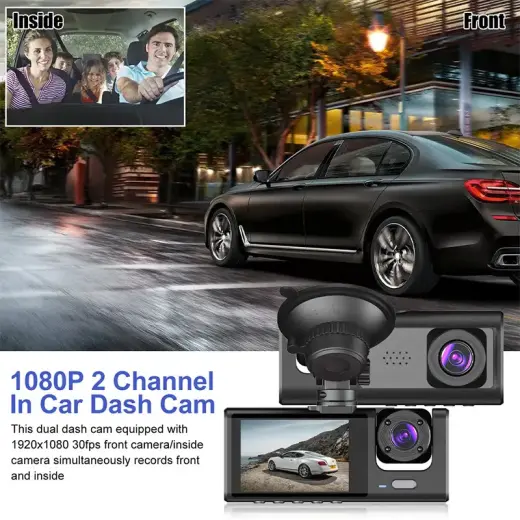 Car Dash Cam DVR-06 2,0 inches + rear camera Foto 2