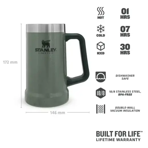 Alus kauss Adventure The Big Grip Beer Stein 0,7L zaļš Foto 4