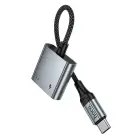 HOCO UPA34A adapter USB-C to 2x USB-C | gray — Photo 3
