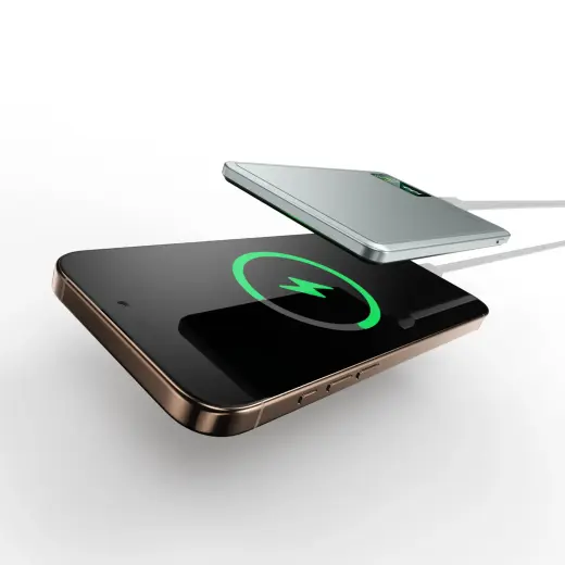 Blavec BJ-03 Slim ārējais akumulators (powerbank) | 10000 mAh | 22.5W | USB-C, MagSafe | LED ekrāns | pelēks Foto 9