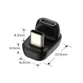 Tech-Protect Ultraboost AA04 USB-C Angled Adapter - Black Photo