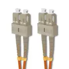 Qoltec Patchcord fiber optic SC/UPC - SC/UPC | Multimode | 50/125 | OM2 | Duplex | 5m — Photo 2