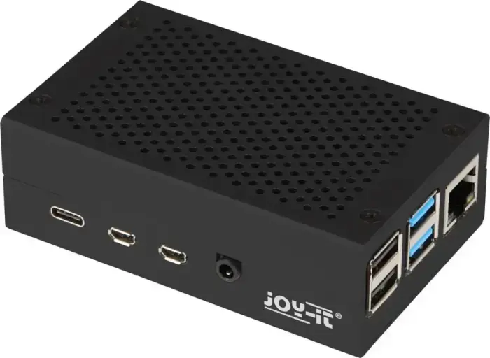 Алюминиевый корпус Joy-iT черный для Raspberry Pi 4B