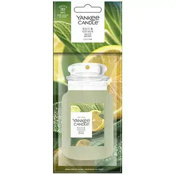 Yankee Candle Sage & Citrus Classic Car Jar ( šalvěj a citrus ) - Papírová visačka