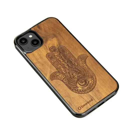Bewood case for iPhone 15 Plus 6,7" Hamsa Imbuia Foto 2