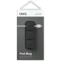 UNIQ Pod Mag magnetyczny organizer do kabli + baza ciemnoszary|charcoal dark grey Photo