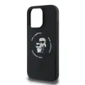 Karl Lagerfeld Liquid Silicone Karl and Choupette MagSafe Case for iPhone 16 Pro Black — Foto 3