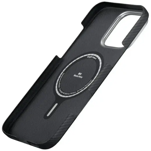 PITAKA Ultra-Slim maciņš ar MagSafe atbalstu telefonam iPhone 16 Pro Max pelēks Foto 6