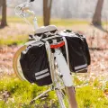 Double bike pannier for the carrier Forever Outdoo black Фото num