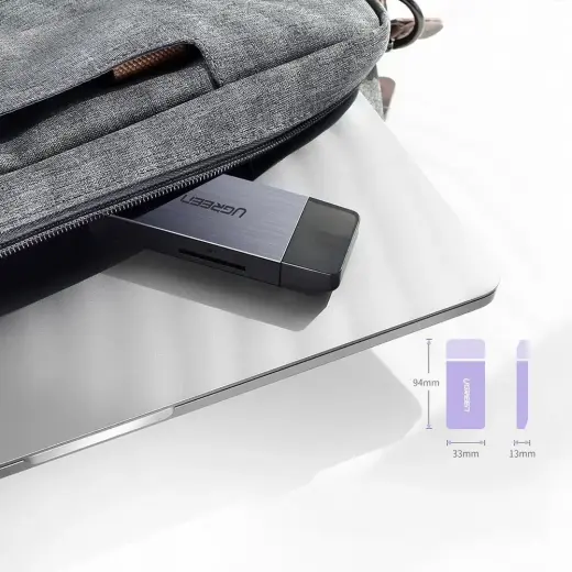 Ugreen USB 3.0 SD | micro SD karšu lasītājs pelēks (50541) Foto 11