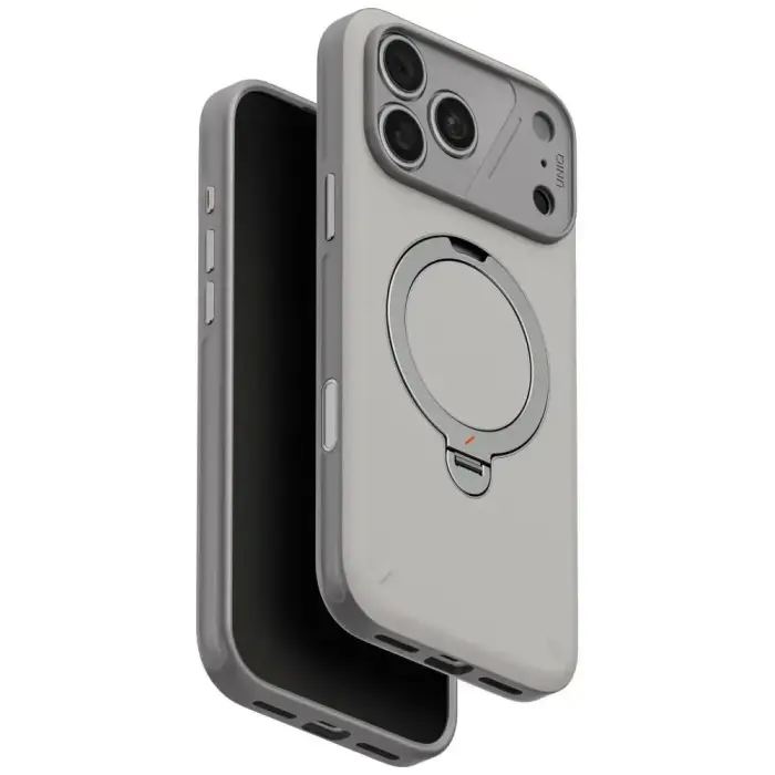 Case UNIQ Elix for iPhone 18 Pro Max / 17 Pro Max 360 Rotating Kickstand light gray