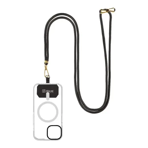 OBAL:ME NeckTag Allure Rope for Mobile Phone Black