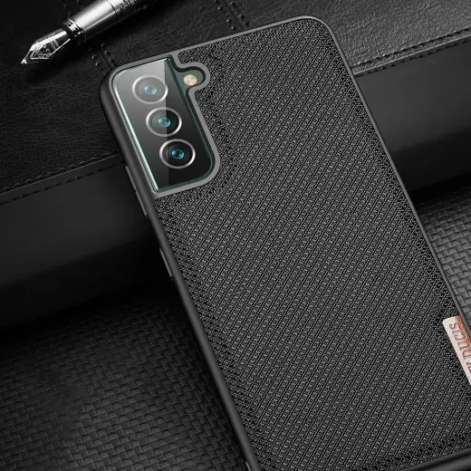 Dux Ducis Fino case is made of nylon material for Samsung Galaxy S22 + (S22 Plus) blue Photo