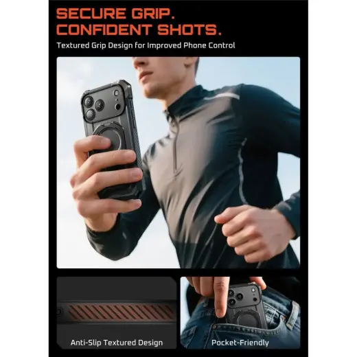 SUPCASE UB GRIP MAG MAGSAFE IPHONE 17 PRO MAX BLACK Photo