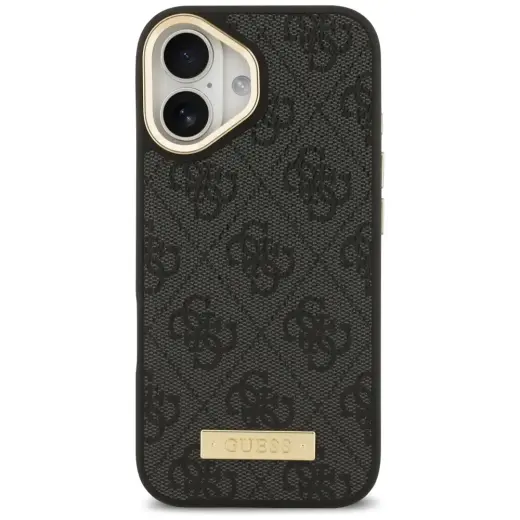 Guess 4G Logo Plate MagSafe Case for iPhone 17 Black Foto 3