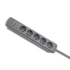 Qoltec Power strip | 5 sockets | 1.8m | Grey — Foto 12