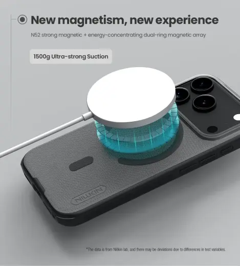 Nillkin Super Frosted PRO Magnetic Back Cover for Apple iPhone 17 Pro Transparent Black Foto 3