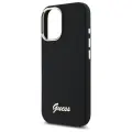 Guess GUHCP16SSMBSLK iPhone 16 6.1" black hardcase Silicone Script Metal Logo & Frame Foto 6
