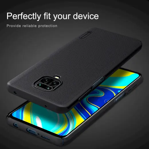 Nillkin Super Frosted Back Cover for Xiaomi Redmi Note 9 PRO|PRO MAX|9S Black Photo