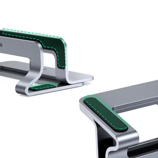 Ugreen aluminum vertical stand holder laptop tablet silver (LP258) Photo