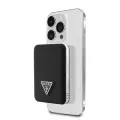 Guess PU Grained Triangle Logo внешний аккумулятор (powerbank) | 5000 mAh | MagSafe | черный — Фото 3