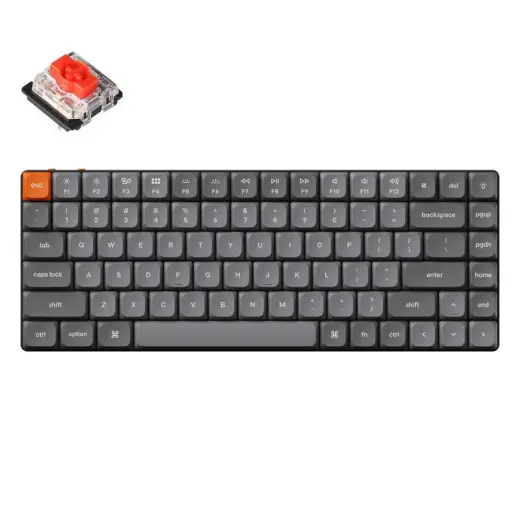 Keychron K3 Max QMK|VIA RGB Low-Profile Ultra-Slim Red Switch Wireless Mechanical Keyboard Photo