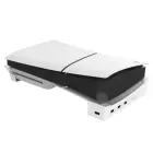 iPega P5S008 Horizontal Stand with USB HUB for PS5 Slim/PS5 Pro White Фото num