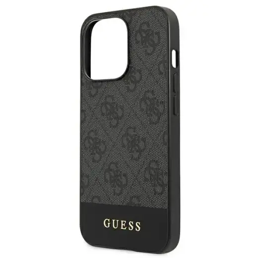 Guess GUHCP13LG4GLGR iPhone 13 Pro | 13 6,1" szary|grey hardcase 4G Stripe Collection Фото num