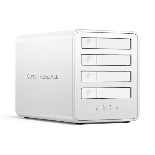 Orico 8848U4 DAS Series 4-Bay M.2 NVMe SSD Disk Array - White Foto 2