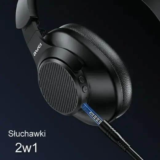 AWEI słuchawki nauszne A997 Pro ANC Bluetooth czarny|black Фото num