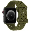 Beline pasek Apple Watch Silicone Woven 42|44|45|49mm oliwkowy |oliver box Фото num