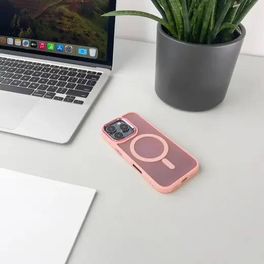 MagSafe Compatible Fashion Case for iPhone 17 - Pink Foto 6