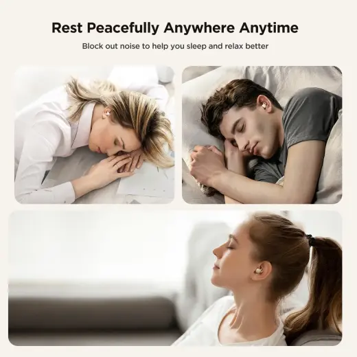 Joyroom JR-TS1 Cozydots Series TWS headphones with Bluetooth 5.3 and noise cancellation - white Foto 14