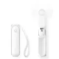Jisulife Handheld Fan Life8 Portable USB Fan with Power Bank and Flashlight - White Фото num
