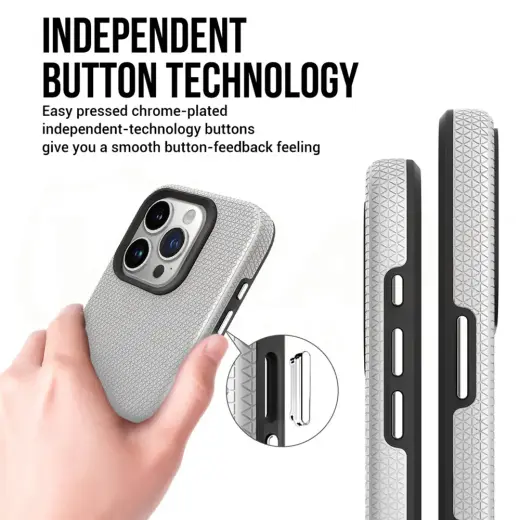 Vmax Triangle case for Samsung Galaxy A15 4G | A15 5G silver Photo