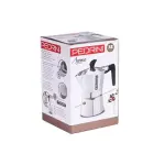 Pedrini Coffee Maker polished Aluminum 3 Cups silver black (9083-3) (90833) Foto 2