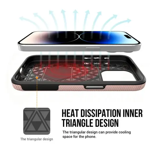 Vmax Triangle case for iPhone 16 Plus 6,7" rose gold Photo