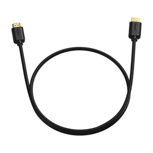 Кабель Baseus HDMI 2.0 4K 60 Гц 3D HDR 18 Гбит|с 1 м черный (CAKGQ-A01) Фото num