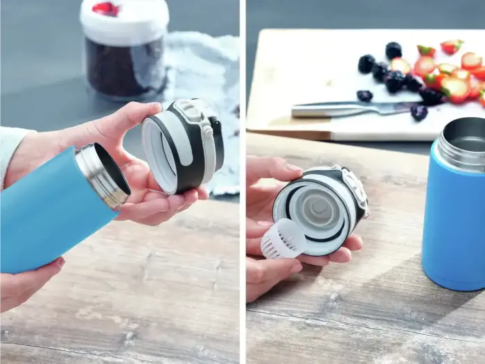 LEIFHEIT Термокружка Flip 350мл голубой Фото num