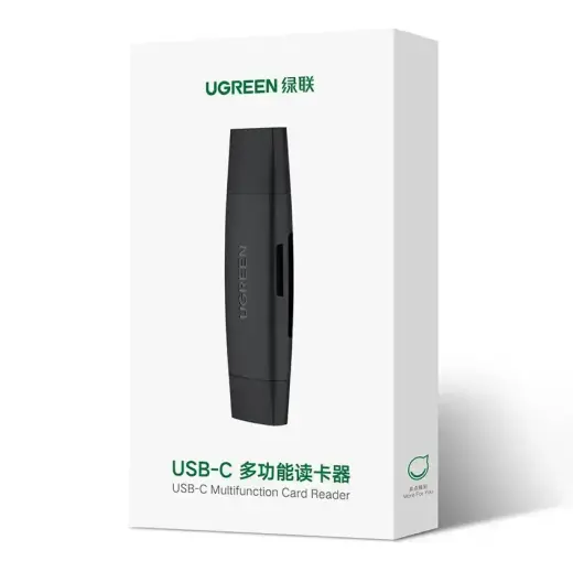 Ugreen adapter SD / micro SD card reader (USB-A / USB-C) black (CM304) Foto 5