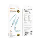 Borofone Cable AUX BL21 Lemon - jack 3,5mm to jack 3,5mm - 1 metre blue Photo