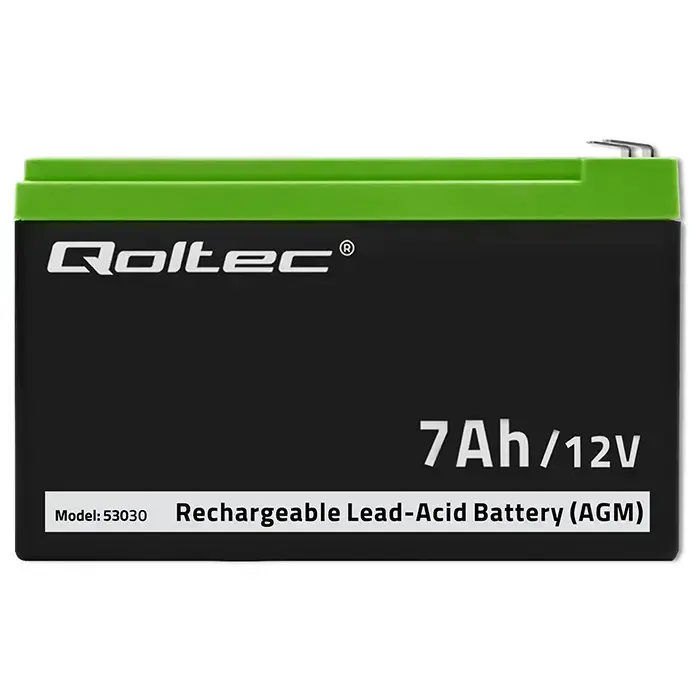 Qoltec AGM battery | 12V | 7Ah | Maintenance-free | Efficient| LongLife | for UPS, security Foto 5